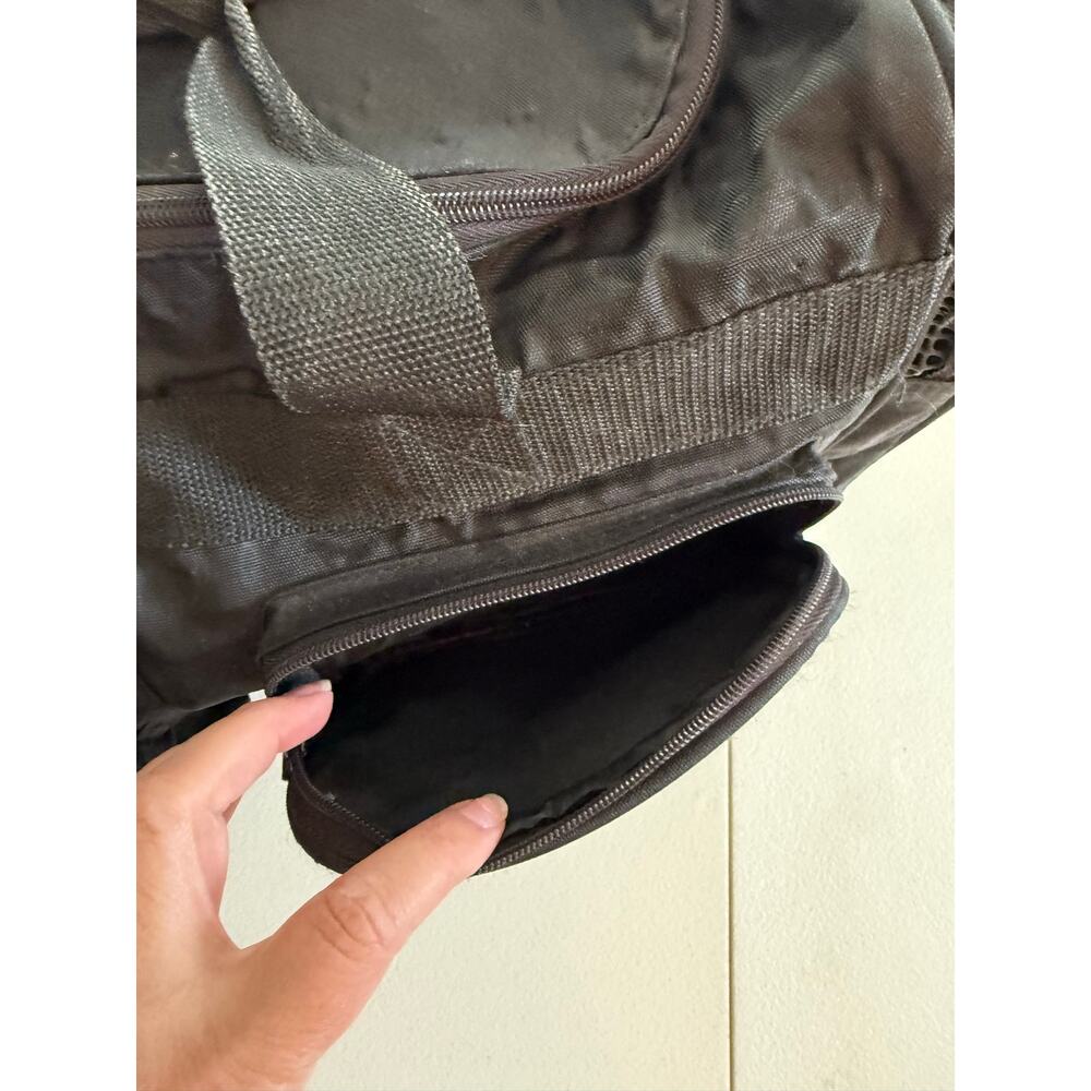 Vintage 90s TYR H20 Max Swim Fitness Duffle Bag Athlete Travel Gym Bag Black - Picture 7 of 16